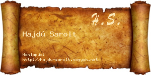 Hajdú Sarolt névjegykártya